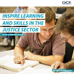 OCR Offender Learning newsletter front cover image